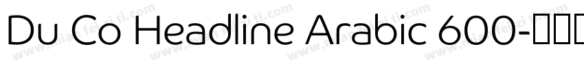 Du Co Headline Arabic 600字体转换